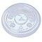 Fabri-Kal Kal-Clear/Nexclear X-Style Straw Slot/Flavor Buttons Plastic Drink Cup Lids Fits 9 oz. to 10 oz. Cold Cups - Clear (2500/Carton)